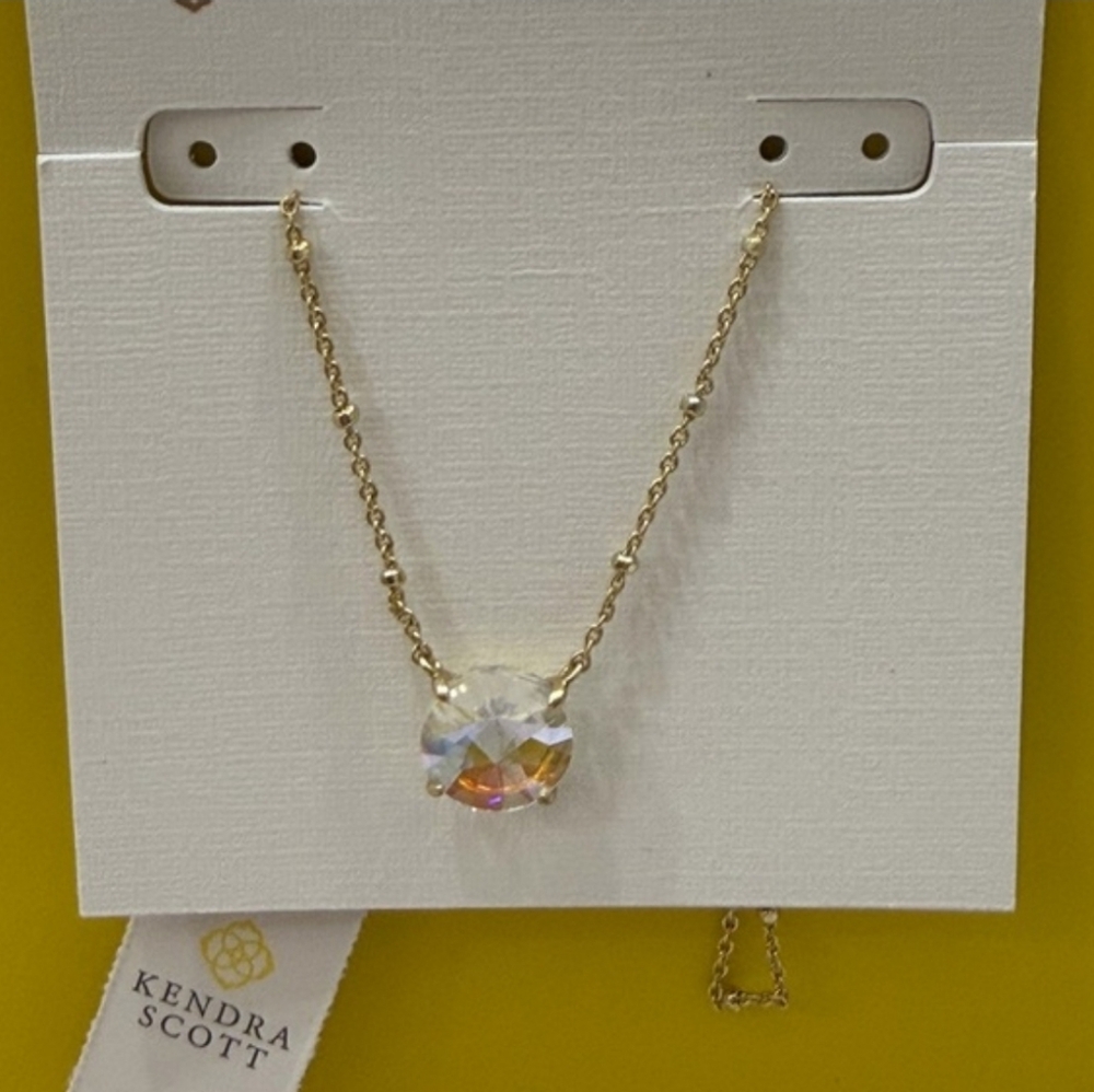 Kendra Scott Iridescent Jolie Gold Earrings & Necklace Set - Picture 8 of 10